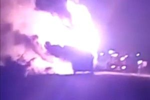 Під час руху загорівся автобус з 50 туристами