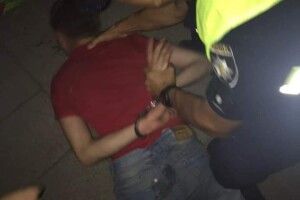 У луцькому парку патрульні скрутили агресивного розбишаку