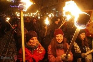 А в Горохові у День Соборності України – смолоскипний марш!