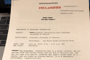Білий дім опублікував скандальну стенограму телефонної розмови Трампа із Зеленським