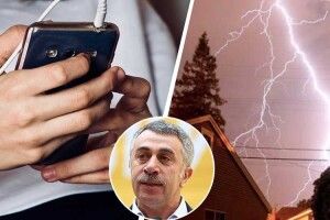 Лікар Комаровський заявив, що користуватися мобілкою у грозу можна