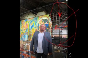Під час обстрілу обласного центру Волині росіяни пошкодили найбільшу живописну картину у світі