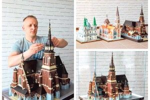Тернополянин два роки творив макет зруйнованого ковельського костелу