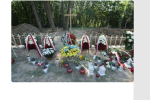 У Тернопільській області перепоховали останки 42 жертв Волинської трагедії