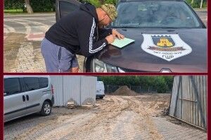 Прибирання з протоколом: у Луцьку порушника благоустрою змусили навести лад на дорозі