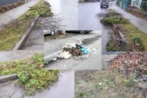 У місті на Волині продовжують виявляти стихійні смітники та захаращені тротуари