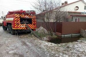 На Волині перед Різдвом рятувальникам довелося відкачувати воду з приватних господарств