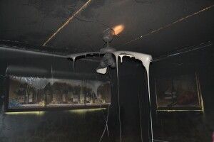 Під час пожежі у Рівному на люстрах плавилося скло
