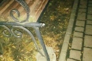 На Рівненщині невідомі понищили лавки у парку
