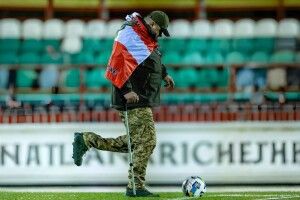 Боєць волинської «Сталевої Сотки» відкрив поєдинок чемпіонату України з футболу