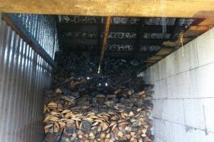 Рятувальники приїхали швидко, навіть дрова не встигли згоріти
