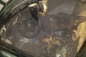 Сьогодні вночі у Рівному горів легковик