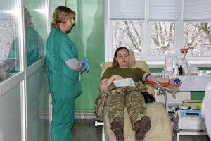 У Луцьку пів сотні прикордонників стали донорами крові
