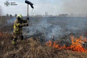 На Волині горіли гектари торфу у двох громадах