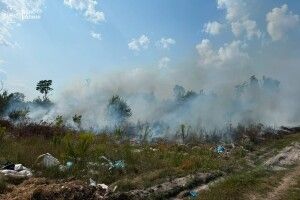 Вогонь охопив поля та сміттєзвалища: рятувальники Волині цілу добу приборкували полум'я