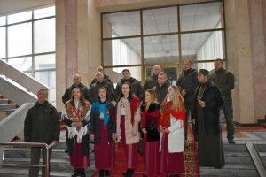 Для волинських чиновників колядував оркестр військової частини 1141 Національної гвардії України