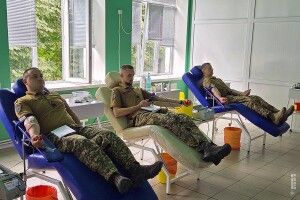 Волинські нацгвардійці стали донорами для поранених побратимів