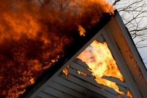 У волинському селі горіла хата