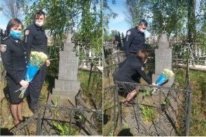 Правоохоронці Камінь-Каширщини пoклали квіти до могили солдата