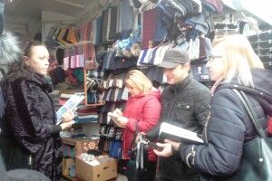 Управління держпраці провело рейд на Завокзальному ринку