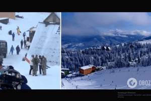 Епічне відео: як представники військкомату 1 січня навідалися на відомий гірськолжний курорт України