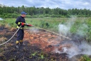 На Волині горить торфовище в урочищі «Козлове»