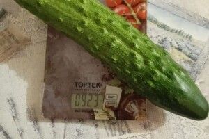 На городі у волинянки виріс огірок-велетень (Фото) 