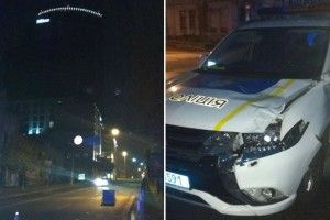 Поліцейські наїхали автівкою на грабіжника-втікача