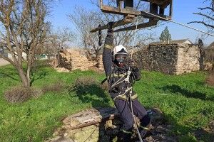 Бійцям ДСНС довелося рятувати бика, який шубовснув у криницю (Фото)