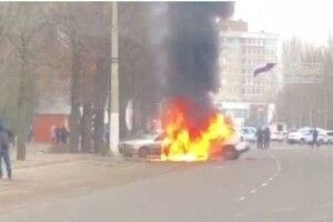 У Мелітополі вибухнуло авто: постраждав місцевий поліцейський-колаборант