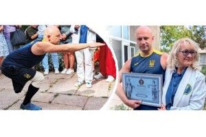 Ветеран із ампутаціями  встановив рекорд України  з присідань на одній нозі