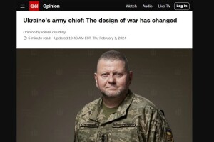Що написав Головнокомандувач Залужний для CNN