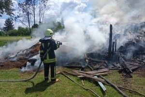 На Волині за вихідні трапилося дев'ять пожеж