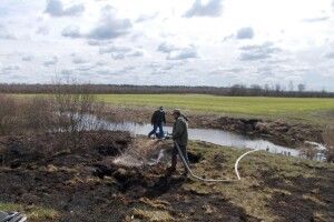 На Ковельщині горіли торфовища вздовж двох меліоративних каналів