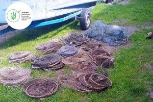 На водоймах Волині знайшли браконьєрські знаряддя лову та оштрафували трьох порушників