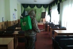 У Любешові рятувальники продезінфекували музичну школу