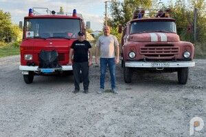 На Волині громаді передали пожежний автомобіль зі Швейцарії (Фото)