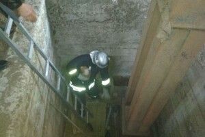 Витягнули з ями ще й нагодували. Рятувальнику у Ратному сьогодні довелося спускатися на 3-метрову глибину