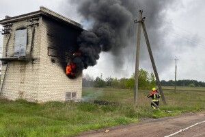 На Рівненщині горіла трансформаторна підстанція (Фото)