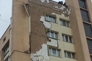 У Луцьку впав фасад з «Біг-Бену»