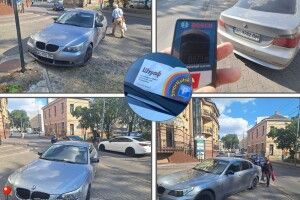 У Луцьку покарали водія, який заблокував тротуар