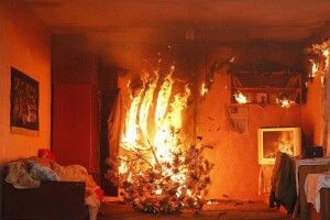 Несправна гірлянда спричинила пожежу: волинські рятувальники розповіли про небезпеку