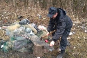 На Волині знищили понад 6 км браконьєрських сіток