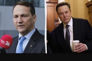 «Не за русскім ваєнним карабльом», але глава МЗС Польщі Сікорський все ж «послав» Маска