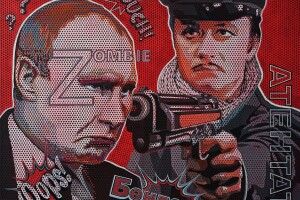 Бендер проти путіна: волинський художник показав неординарну картину (ВІДЕО)