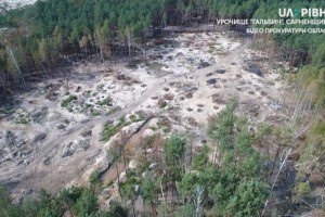 Прокурорів нелегальні бурштинокопачі зустріли не радо