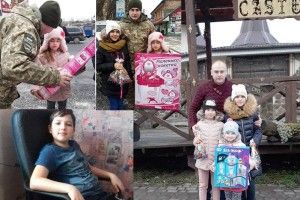 Бійці 14 бригади привітали дітей загиблих побратимів
