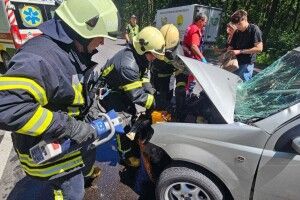 На Волині рятувальники ліквідували наслідки двох масштабних ДТП