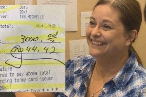 Посмішка офіціантки вартувала 3 тисячі «зелених»