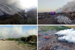 Біля Рівного горять гори сміття